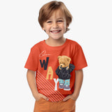 Cool Bear Printed T-Shirt for Boys - Kids Organic Cotton Tees