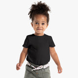 Girls Black T Shirts - Blank Organic Cotton Kids T-Shirt