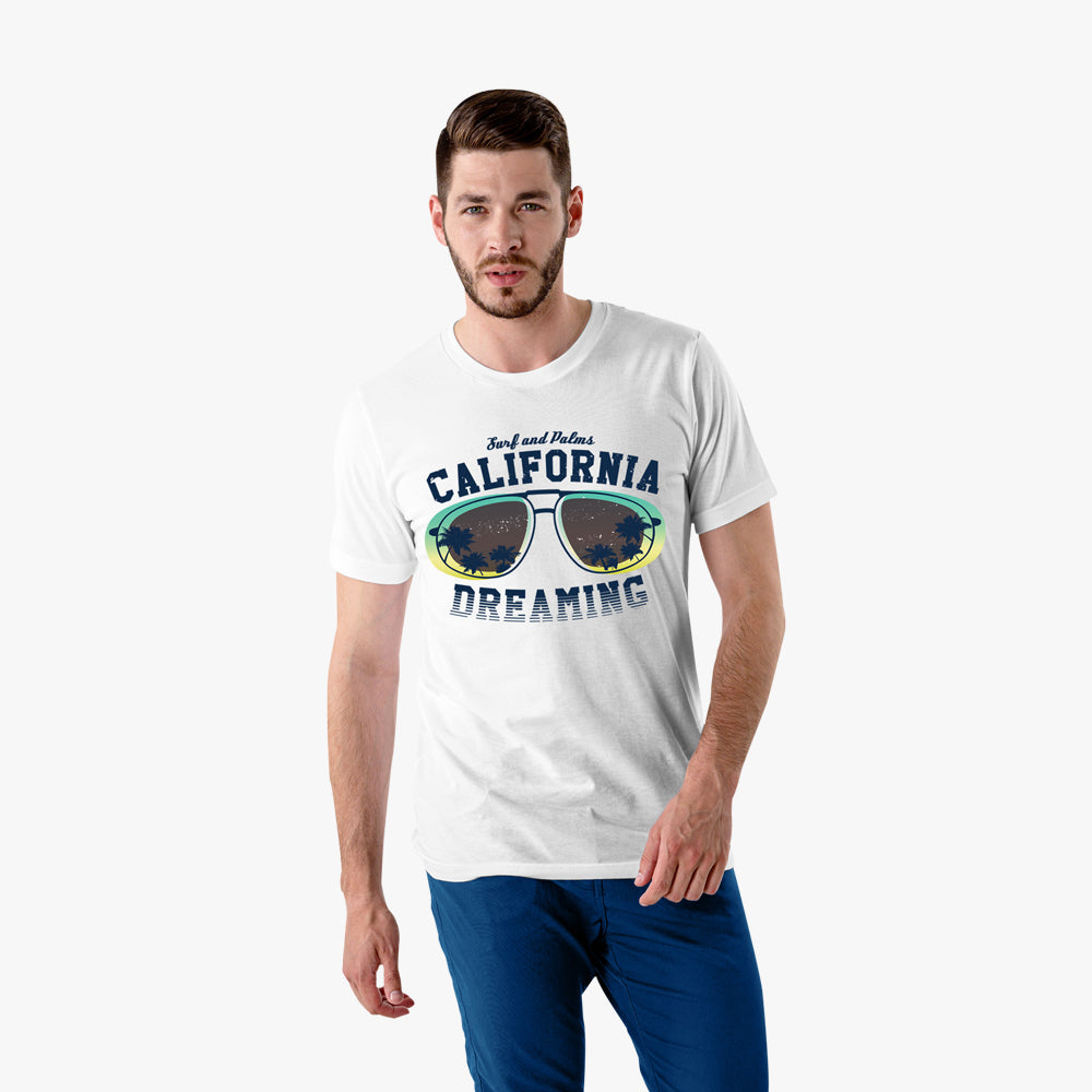 California Dreaming - Supersoft Crew Neck Mens Graphic T-Shirts