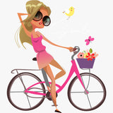 Girl On Bicycle Tee-3