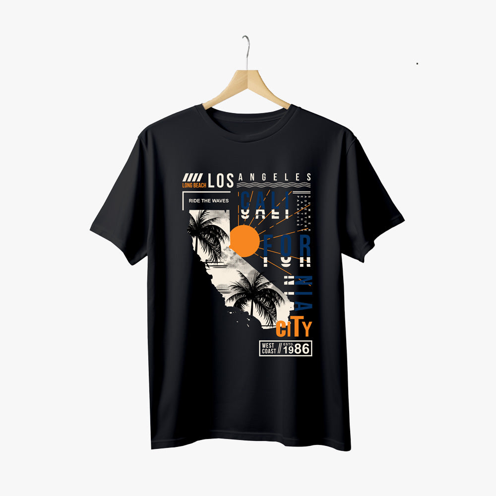 losangels graphic black tee 