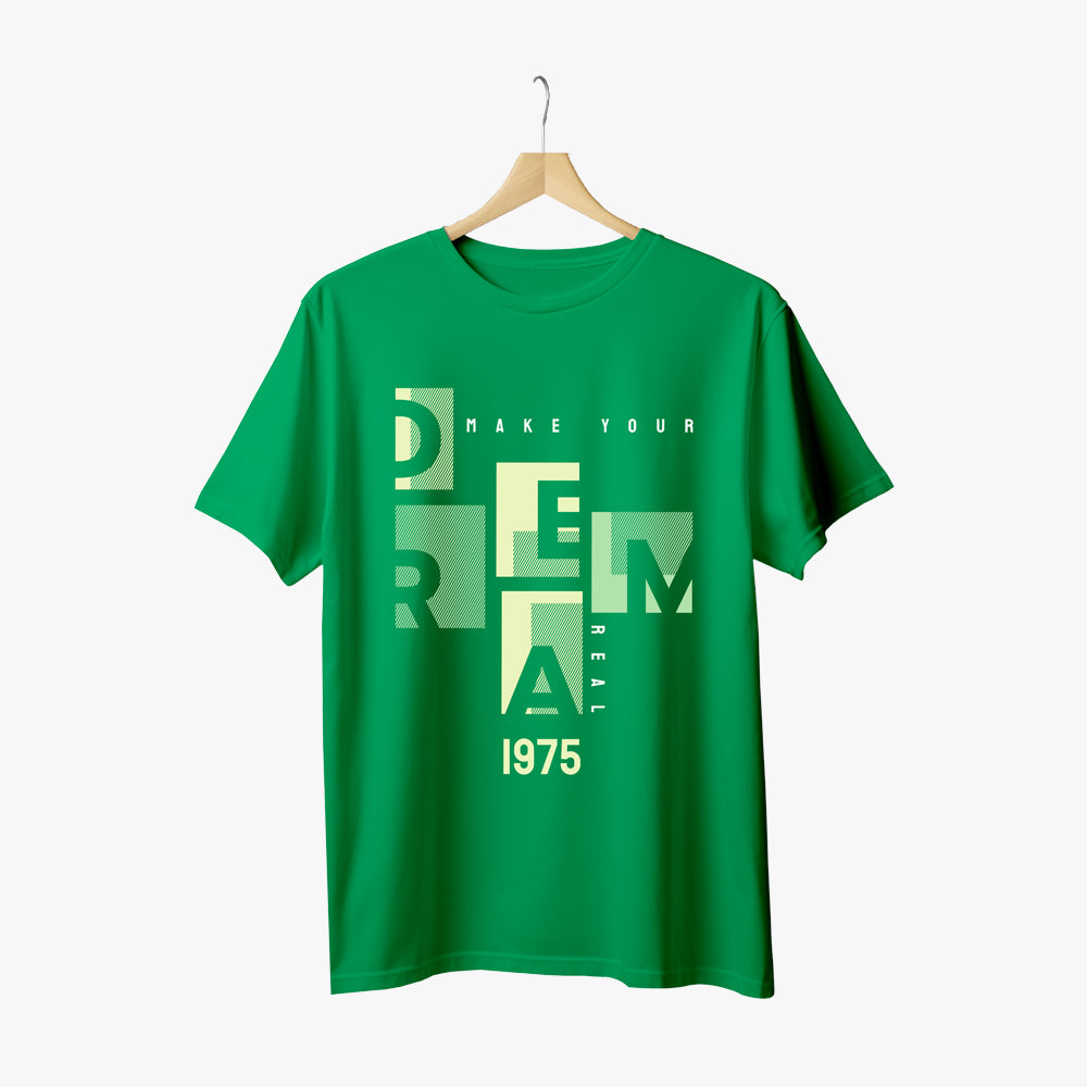 dream graphic  green blank T-shirt