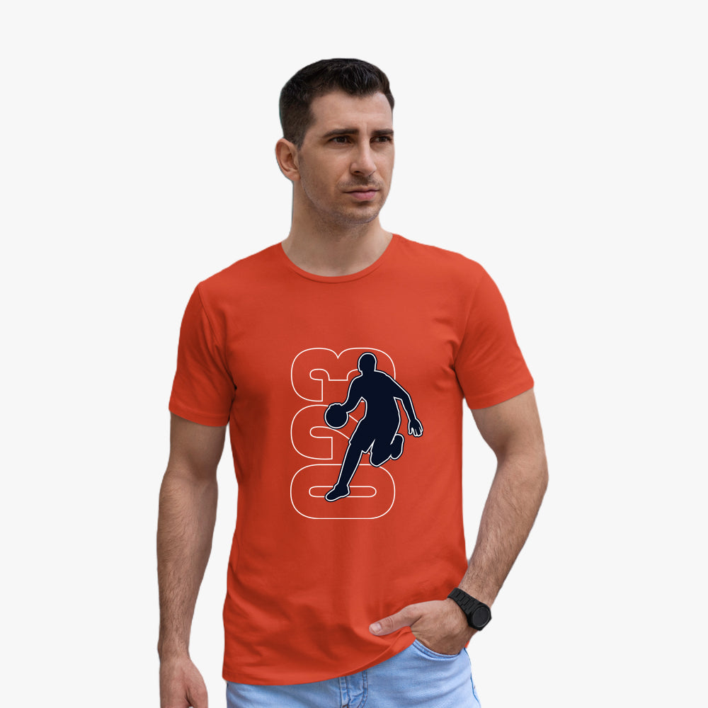 Basketball T-Shirt Men - Regular Fit Organic Graphic Tees