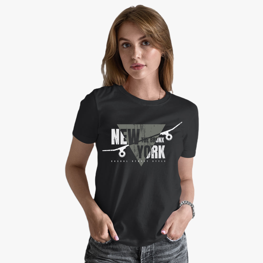 Newyork - Supersoft Graphic Tees for Women | Short Sleeve Printed Tees