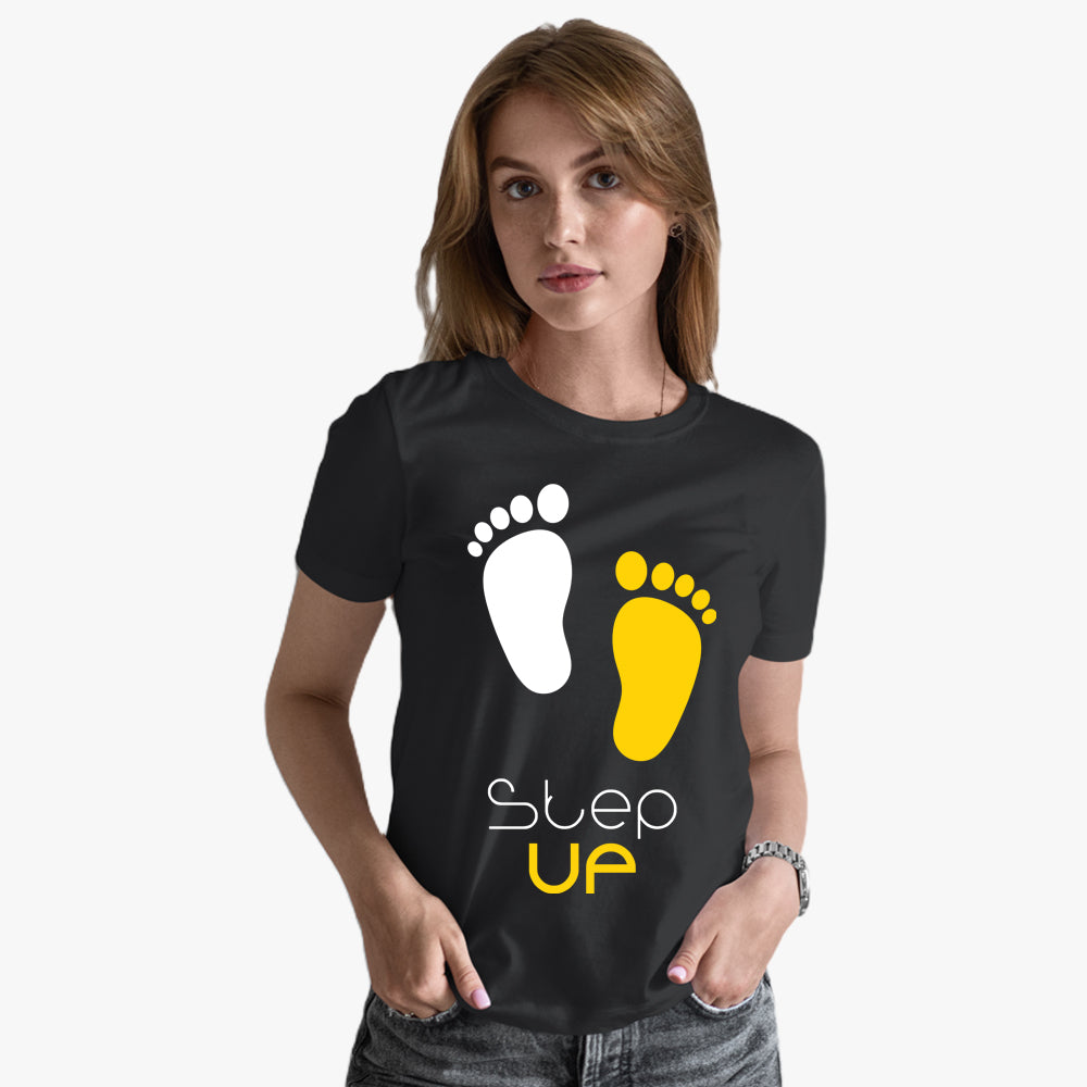 Stepup Supersoft Crew Neck Graphic T-Shirts | Womens Printed T-Shirts