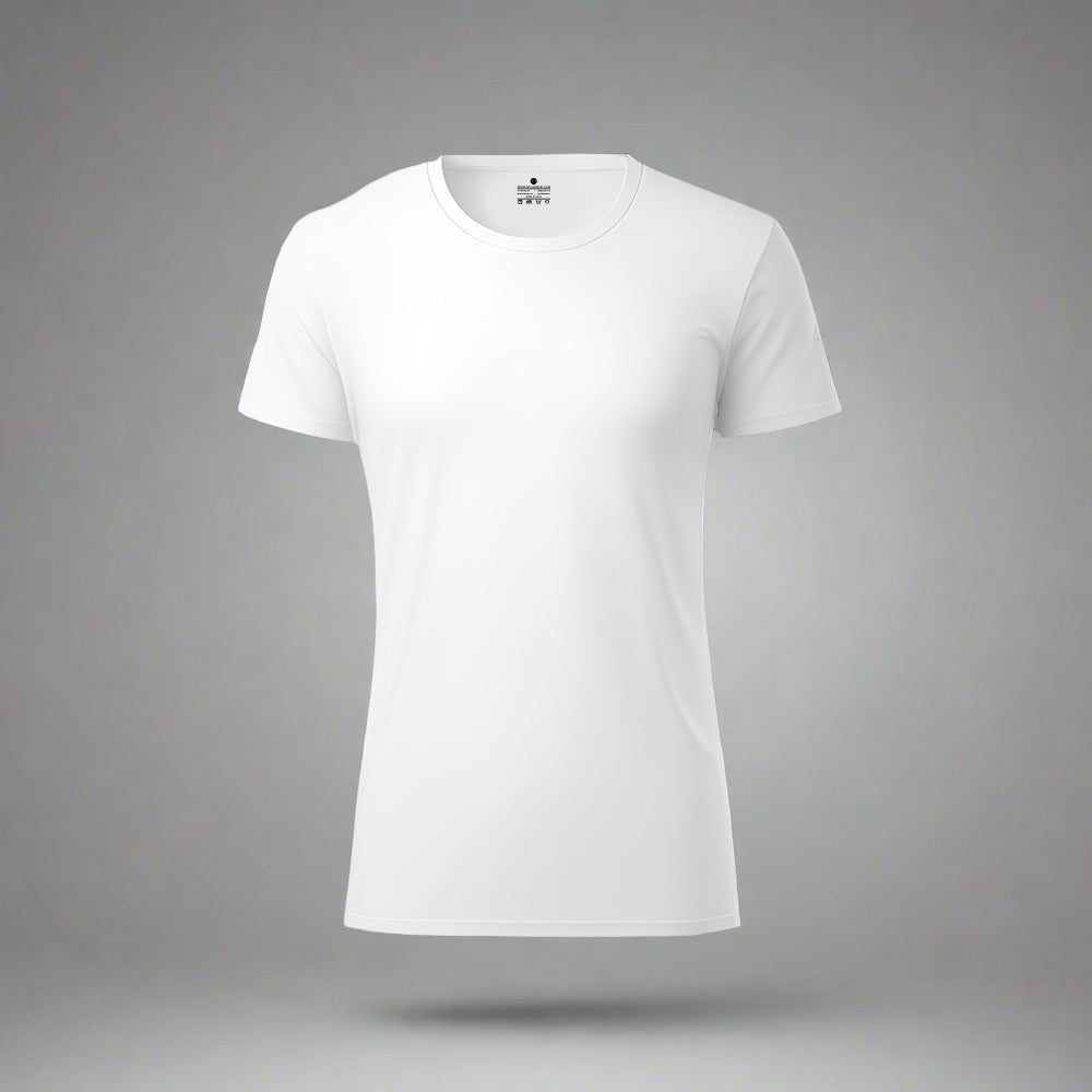 Supersoft Cotton  womensCrew neck white T-shirt